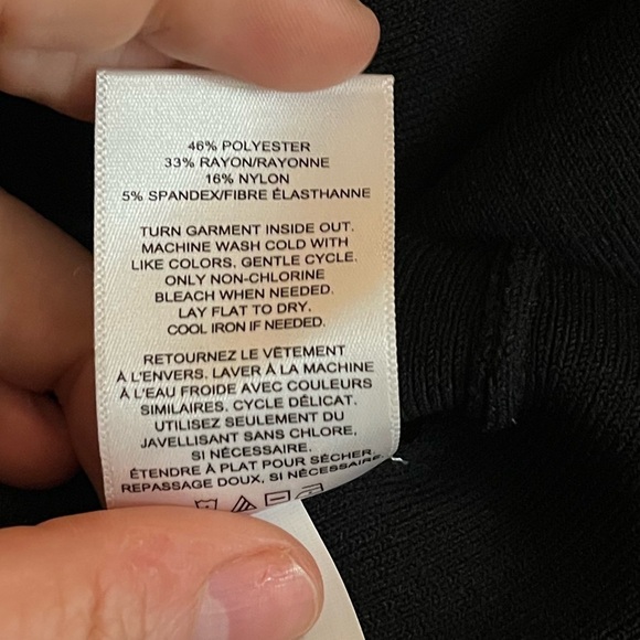 NWT Express Black Ruffle Sleeve Midi Dress - Size XL - Picture 5 of 6